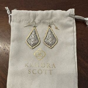 Kendra Scott Addie Filigree Silver & Gold Earrings
